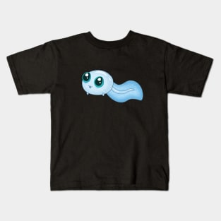 Funny blue tadpole Kids T-Shirt